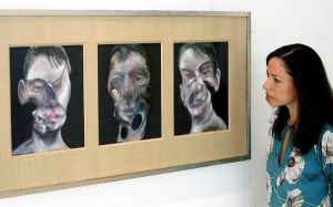 Tríptico de autoreetratos de Francis Bacon.EFE/Andy Rain