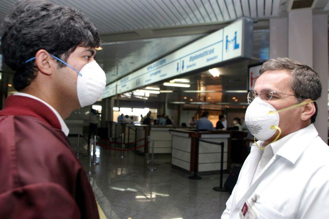 neumonía, médico, paciente