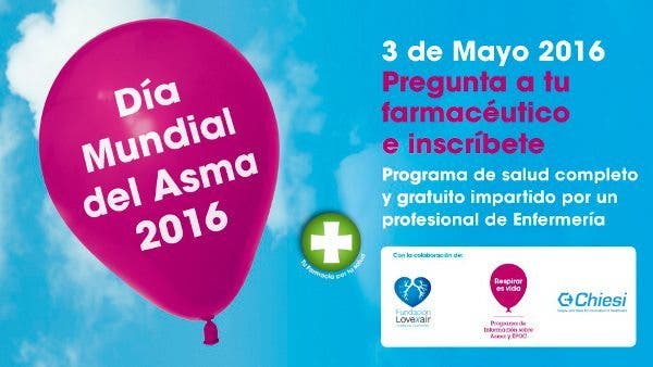 Cartel del Día Mundial del Asma 2016.