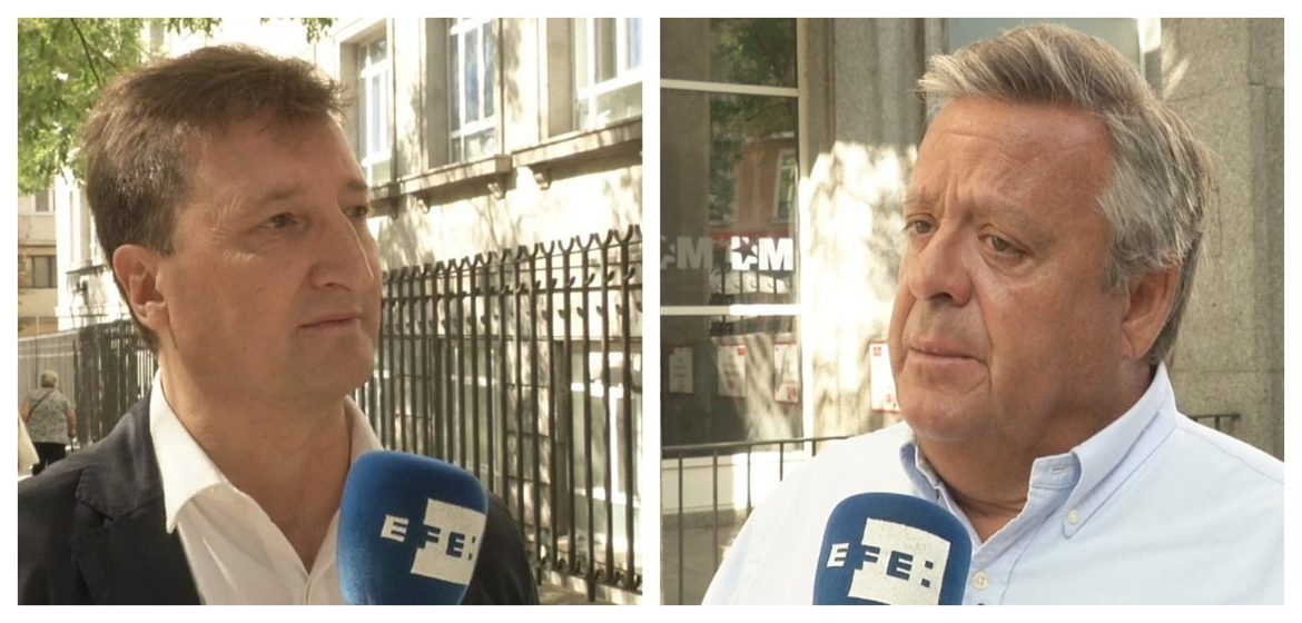 El periodista Gregorio del Rosario entrevista al Dr. Julio Ancochea Bermúdez.