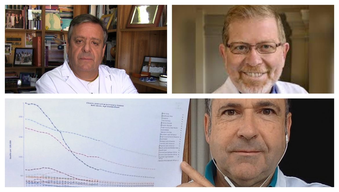Ancochea, Celli y Soriano con la gráfica de mortalidad en epoc para 2040