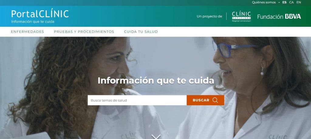 Hospital Clínic de Barcelona y BBVA crean un portal de salud avalado por 200 profesionales