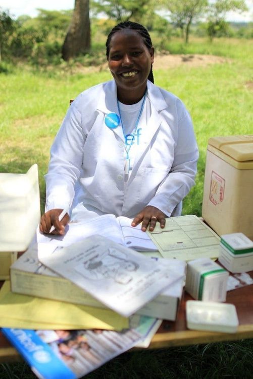 Ginet es trabajadora sanitaria desde 2005 en Etiopía. Conoce a todos los niños de su comunidad./ Fotografía cedida por UNICEF