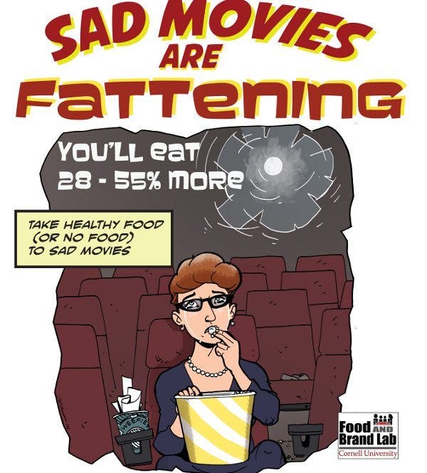 Las películas tristes engordan más
