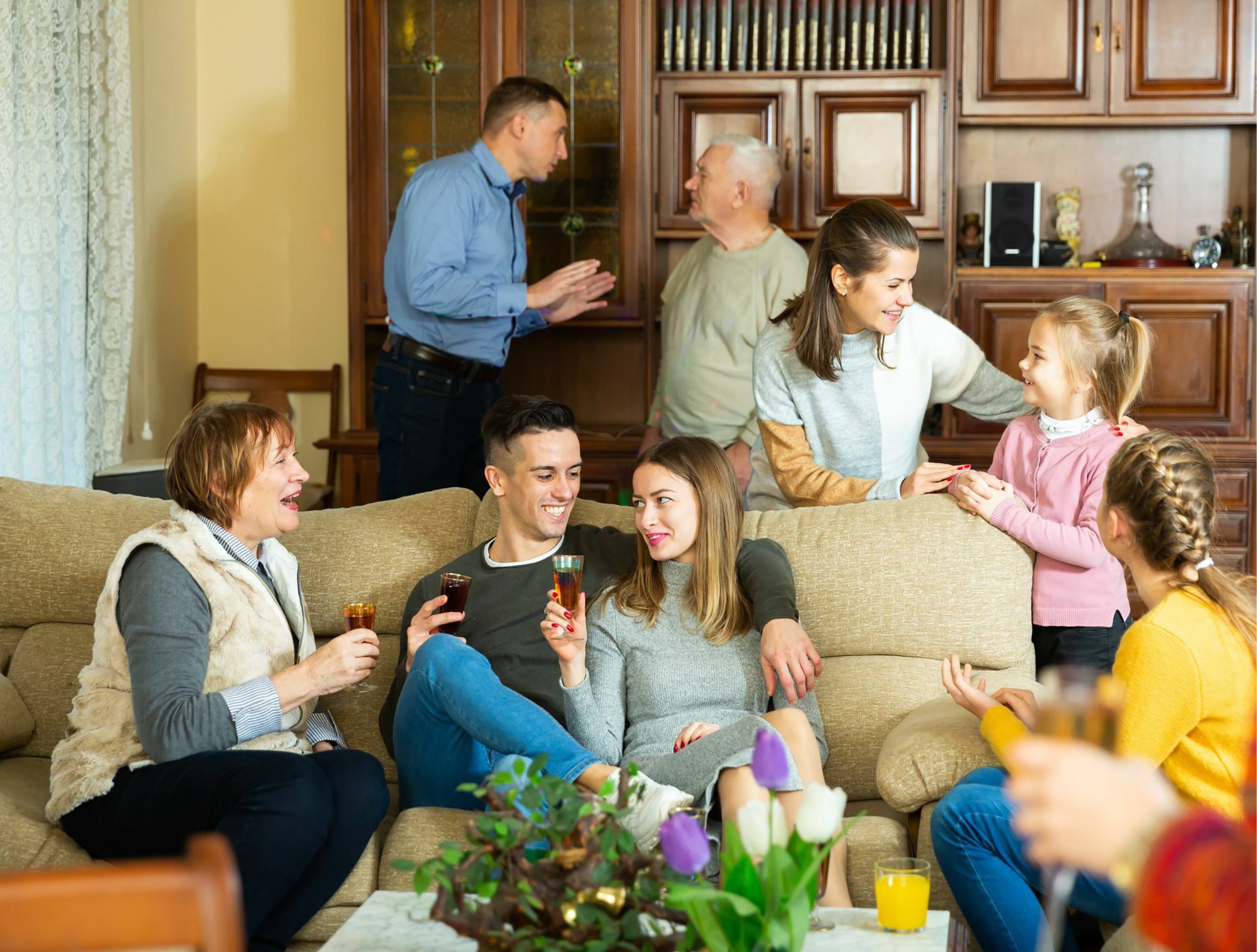 Pareja familia San Valentín