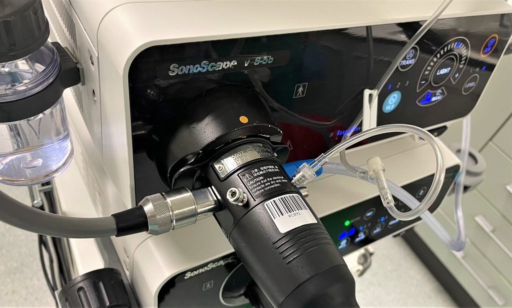 Procesador de imágenes de un endoscopio digestivo.