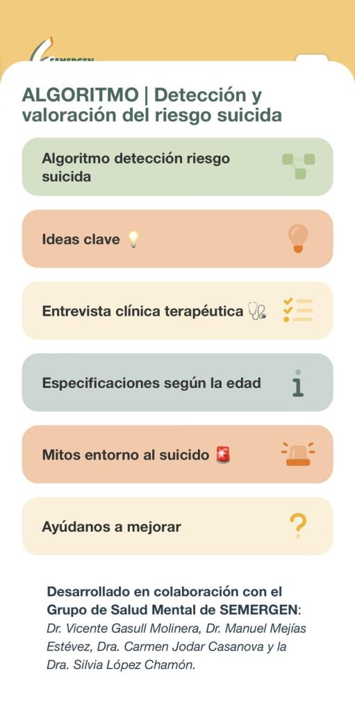 Aplicación suicidio